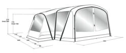 Outwell Oakdale 5PA Tent (2023) -Cheap Camping Shop 111183 oakdale 5pa drawing perspective2