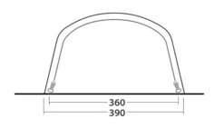 Outwell Hayward Lake 6ATC Tent (2023) -Cheap Camping Shop 111197 hayward lake 6atc drawing other4