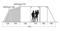 Outwell Wood Lake 6ATC Tent (2022) -Cheap Camping Shop 111267 wood lake 6atc drawing other5