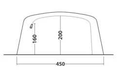 Outwell Queensdale 8PA Tent (2023) -Cheap Camping Shop 111270 queensdale 8pa drawing other5