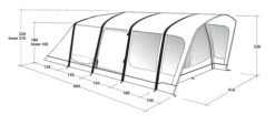 Outwell Springville 6SA Tent (2023) -Cheap Camping Shop 111277 springville 6sa drawing perspective2