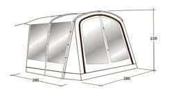 Outwell Universal Awning Size 1 (2022) -Cheap Camping Shop 111290 universal awning size 1 drawing perspective2