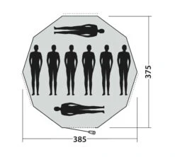 Easy Camp Moonlight Tipi Tent -Cheap Camping Shop 120381 moonlight tipi drawing floorplan3