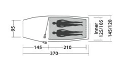 Easy Camp Magnetar 200 Tent -Cheap Camping Shop 120415 magnetar 200 steel blue drawing floorplan3