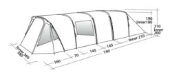Easy Camp Palmdale 800 Lux Tent (2023) -Cheap Camping Shop 120450 palmdale 800 lux drawing perspective2