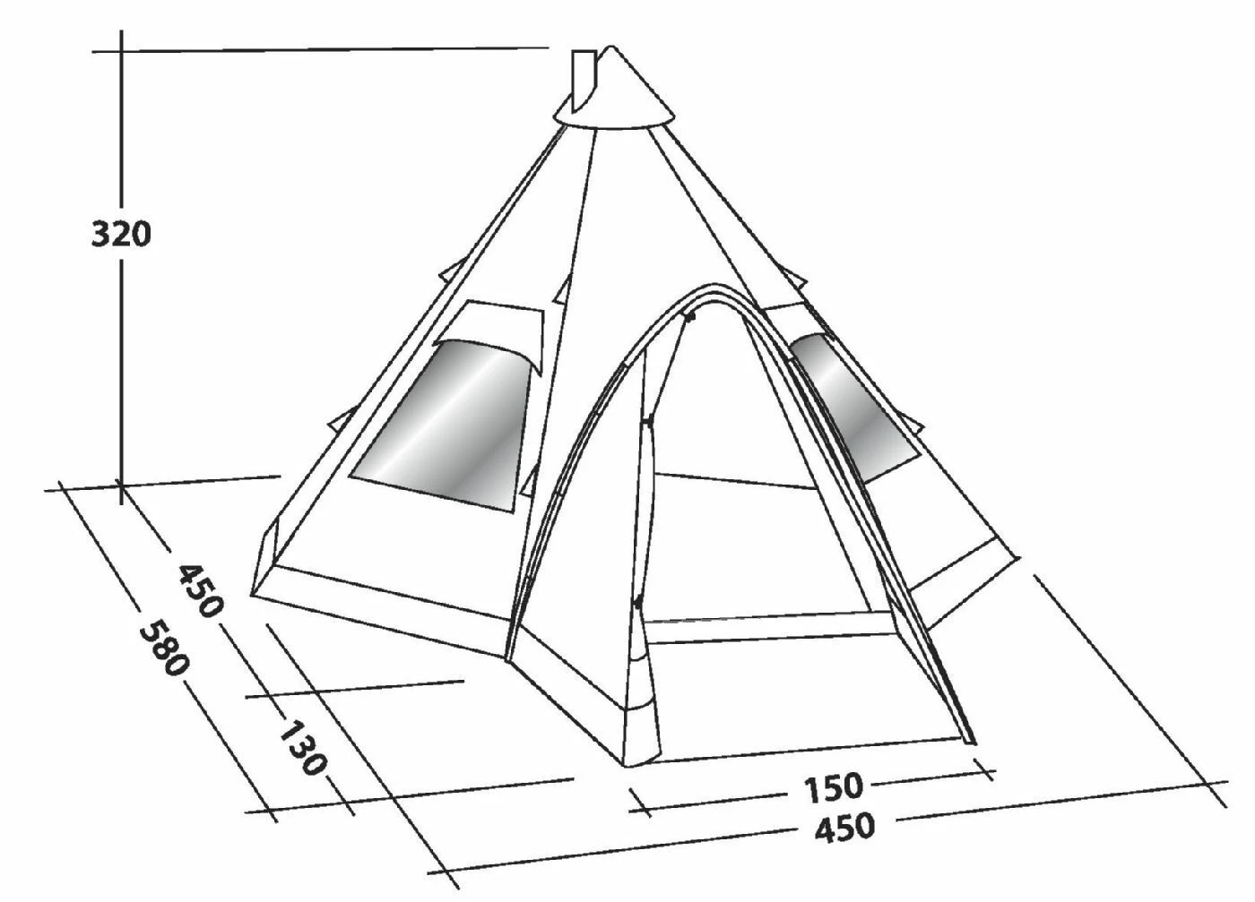 Robens Kiowa Tipi Tent (2023) 3 Robens Kiowa Tipi Tent (2023) - Image 3