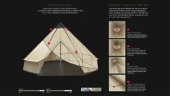 Robens Klondike Grande Tipi Tent (2023) 13 Robens Klondike Grande Tipi Tent (2023) -Cheap Camping Shop 130174 klondike grande feature photo7