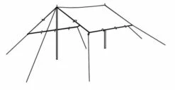 Robens Tarp 3m*3m -Cheap Camping Shop 130232 tarp 4 x 4 m drawing perspective 2 2