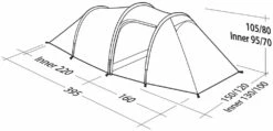 Robens Voyager 2EX Tent (2022) -Cheap Camping Shop 130263 voyager 2ex drawing perspective2