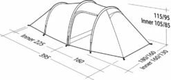 Robens Voyager 3EX Tent (2022) -Cheap Camping Shop 130264 voyager 3ex drawing perspective2
