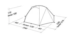 Robens Boulder 2 Tent (2023) -Cheap Camping Shop 130273 boulder 2 drawing perspective2 1