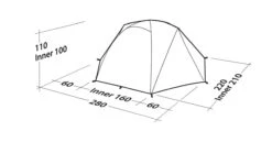 Robens Boulder 3 Tent (2023) -Cheap Camping Shop 130290 boulder 3 drawing perspective2