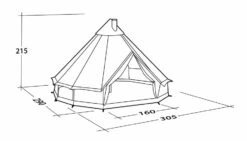 Robens Klondike S Tipi Tent (2022) 22 Robens Klondike S Tipi Tent (2022) -Cheap Camping Shop 130307 klondike s drawing perspective26