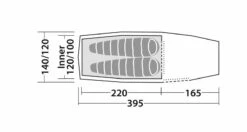 Robens Pioneer 2EX Tent (2022) -Cheap Camping Shop 130314 pioneer 2ex drawing floorplan17