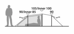 Robens Pioneer 2EX Tent (2022) -Cheap Camping Shop 130314 pioneer 2ex drawing other18