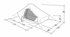 Robens Chaser 1 Tent (2022) 21 Robens Chaser 1 Tent (2022) -Cheap Camping Shop 130315 chaser 1 drawing perspective24