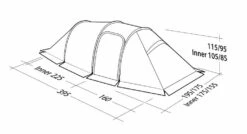 Robens Nordic Lynx 3 Tent (2023) -Cheap Camping Shop 130323 nordic lynx 3 drawing perspective2