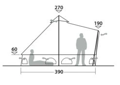 Outwell Robens Klondike Twin Tipi Tent (2023) 17 Outwell Robens Klondike Twin Tipi Tent (2023) -Cheap Camping Shop 130359 klondike twin drawing other4