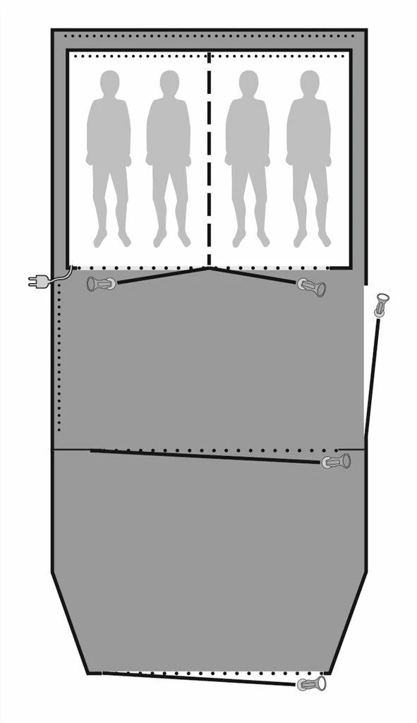 Outwell Parkdale 4PA Footprint Groundsheet 2 Outwell Parkdale 4PA Footprint Groundsheet - Image 2