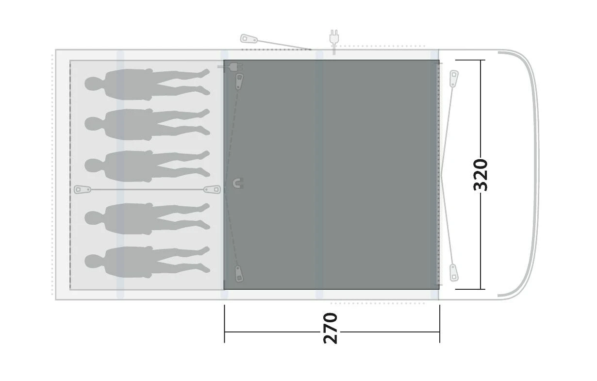 Outwell Hayward Lake 5ATC Flat Woven Carpet 2 Outwell Hayward Lake 5ATC Flat Woven Carpet - Image 2