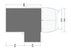 Outwell Mountain Lake 5ATC Footprint Groundsheet -Cheap Camping Shop 170914 footprint mountain lake 5atc drawing floorplan2