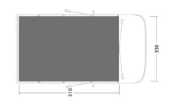 Outwell Springville 5SA Footprint Groundsheet -Cheap Camping Shop 170963 footprint springville 5sa drawing floorplan2