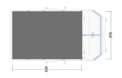 Outwell Forestville 6SA Footprint Groundsheet -Cheap Camping Shop 170965 footprint forestville 6sa drawing floorplan2