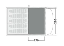 Robens Fleece Carpet Wolf Moon 5XP -Cheap Camping Shop 190070 fleece carpet wolf moon 5xp drawing floorplan2