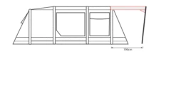 Outdoor Revolution Airedale 5.0s Front Sun Canopy 7 Outdoor Revolution Airedale 5.0s Front Sun Canopy -Cheap Camping Shop airedale 5s sun canopy drawing 1