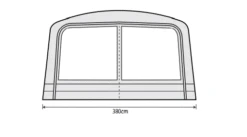 Outdoor Revolution Airedale 6.0s / 6.0se Front Porch Extension -Cheap Camping Shop airedale 6s se front porch extension fp 2