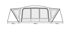 Outdoor Revolution Airedale 9.0DSE Tent (2022) -Cheap Camping Shop airedale 9se 2