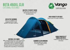 Vango Beta 450xl CLR Tent (2023) -Cheap Camping Shop beta 450xl clr lr