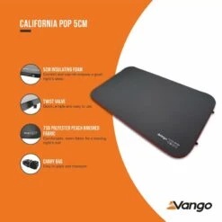 Vango California Pop 5cm Self Inflating Mattress -Cheap Camping Shop california pop 5cm low res
