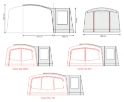 Outdoor Revolution Camp Star Side Porch (500xl, 600, 700) (2022) 17 Outdoor Revolution Camp Star Side Porch (500xl, 600, 700) (2022) -Cheap Camping Shop campstar side porch floorplans 1