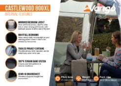 Vango Castlewood 800XL Poled Tent Package (2023) 6 Vango Castlewood 800XL Poled Tent Package (2023) -Cheap Camping Shop castlewood 800xl infographic2