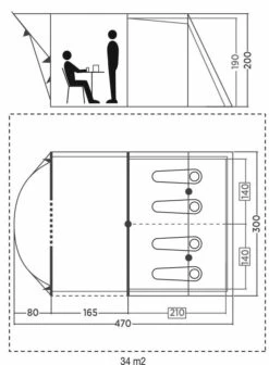 Coleman Castle Pines 4 BlackOut Tent (2022) -Cheap Camping Shop col fp 2000037062 castle pines 4