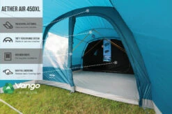 Vango Airbeam Vango Aether Air 450XL Tent (2022) 15 Vango Airbeam Vango Aether Air 450XL Tent (2022) -Cheap Camping Shop earth collection airbeam infographics call outs5
