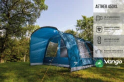 Vango Aether Poled 450XL Tent (2022) -Cheap Camping Shop earth collection poled infographics call outs6