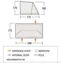 Vango Airbeam Vango Studio Large For Anantara IV (TA010) -Cheap Camping Shop floorplan studio l 1