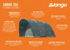Vango Harris 350 Poled Tent (2023) 13 Vango Harris 350 Poled Tent (2023) -Cheap Camping Shop harris 350 infographic