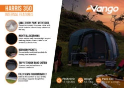 Vango Harris 350 Poled Tent (2023) 14 Vango Harris 350 Poled Tent (2023) -Cheap Camping Shop harris 350 infographic2