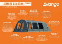 Vango Airbeam Vango Lismore Air 600XL Tent Package (2023) 13 Vango Airbeam Vango Lismore Air 600XL Tent Package (2023) -Cheap Camping Shop lismore air 600xl package 1