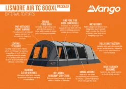 Vango Airbeam Vango Lismore Air TC 600XL Tent Package (2023) 17 Vango Airbeam Vango Lismore Air TC 600XL Tent Package (2023) -Cheap Camping Shop lismore air tc 600xl package