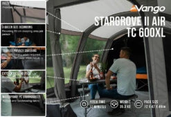 Vango Airbeam Vango Stargrove II TC 600XL Air Tent (2022) -Cheap Camping Shop stargrove ii air tc 600xl low res