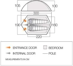 Vango Blade 200 Tent (2022) 9 Vango Blade 200 Tent (2022) -Cheap Camping Shop vango 2019 tents floorplan blade pro 200