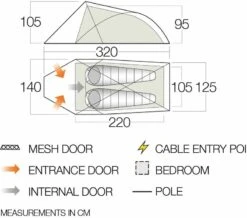 Vango Helvellyn 200 Tent (2022) -Cheap Camping Shop vango 2020 tents floorplan helvellyn 200 hi small